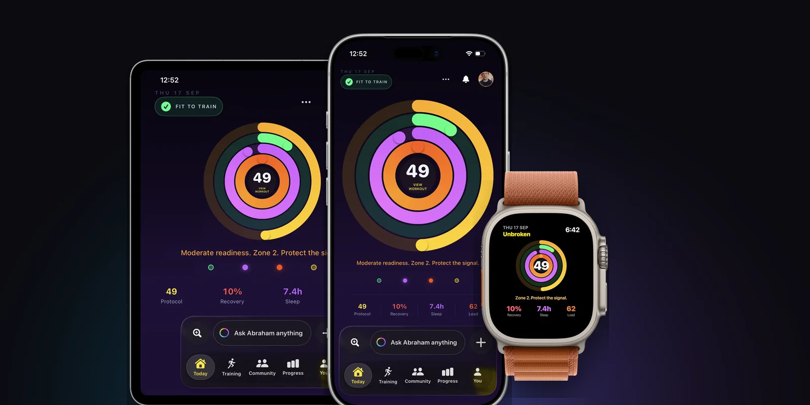 Unbroken on iPad, iPhone and Apple Watch
